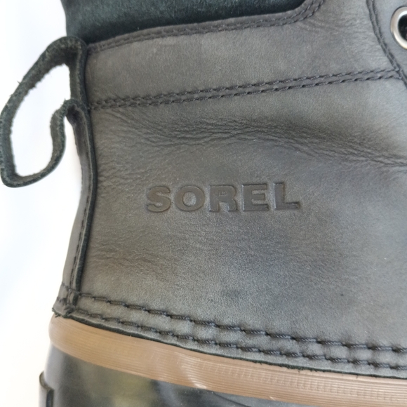 Sorel Duck Boot Waterproof Black Mens Size 10 Athleisure Weather Resistant - Picture 8 of 11